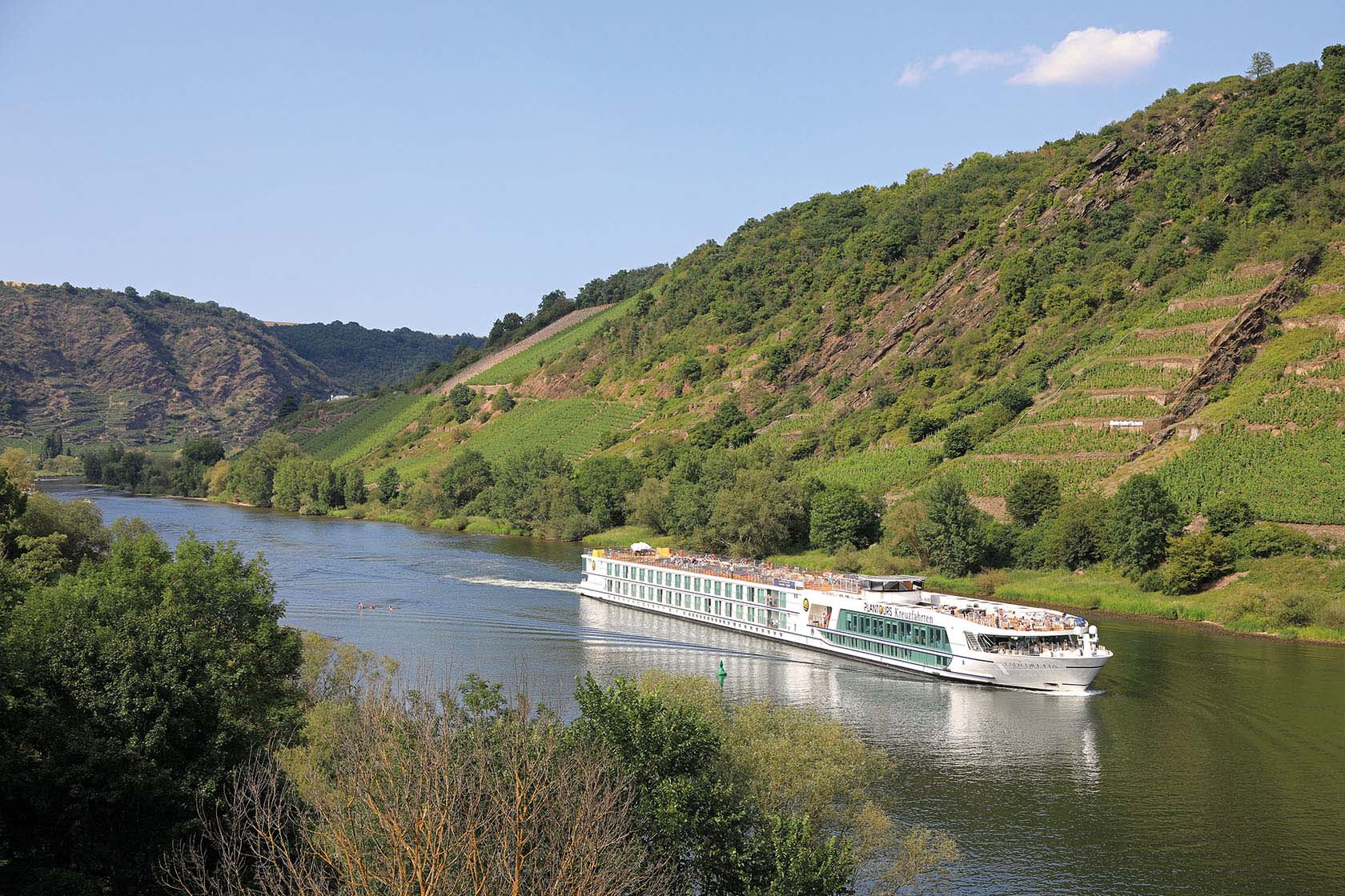 MS LADY DILETTA auf der Mosel bei Kobern-Gondorf