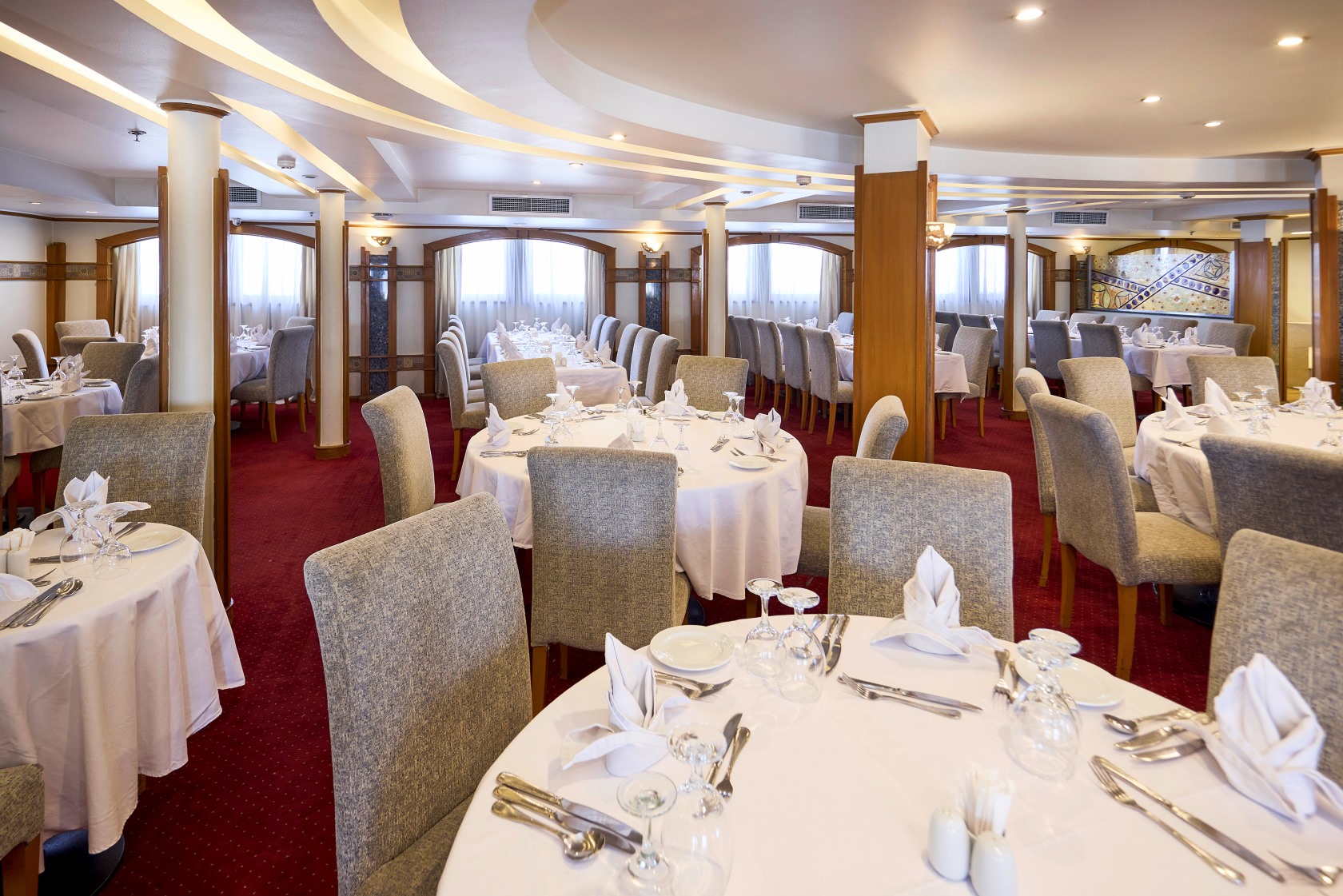 MS Monte Carlo, Nil Flussschiff, Flusskreuzfahrtschiff  
im 5-Sterne-Segment  (Landeskategorie), Restaurant