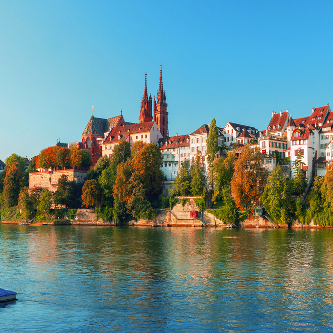 Rheinperlen im Süden mit Basel und Straßburg